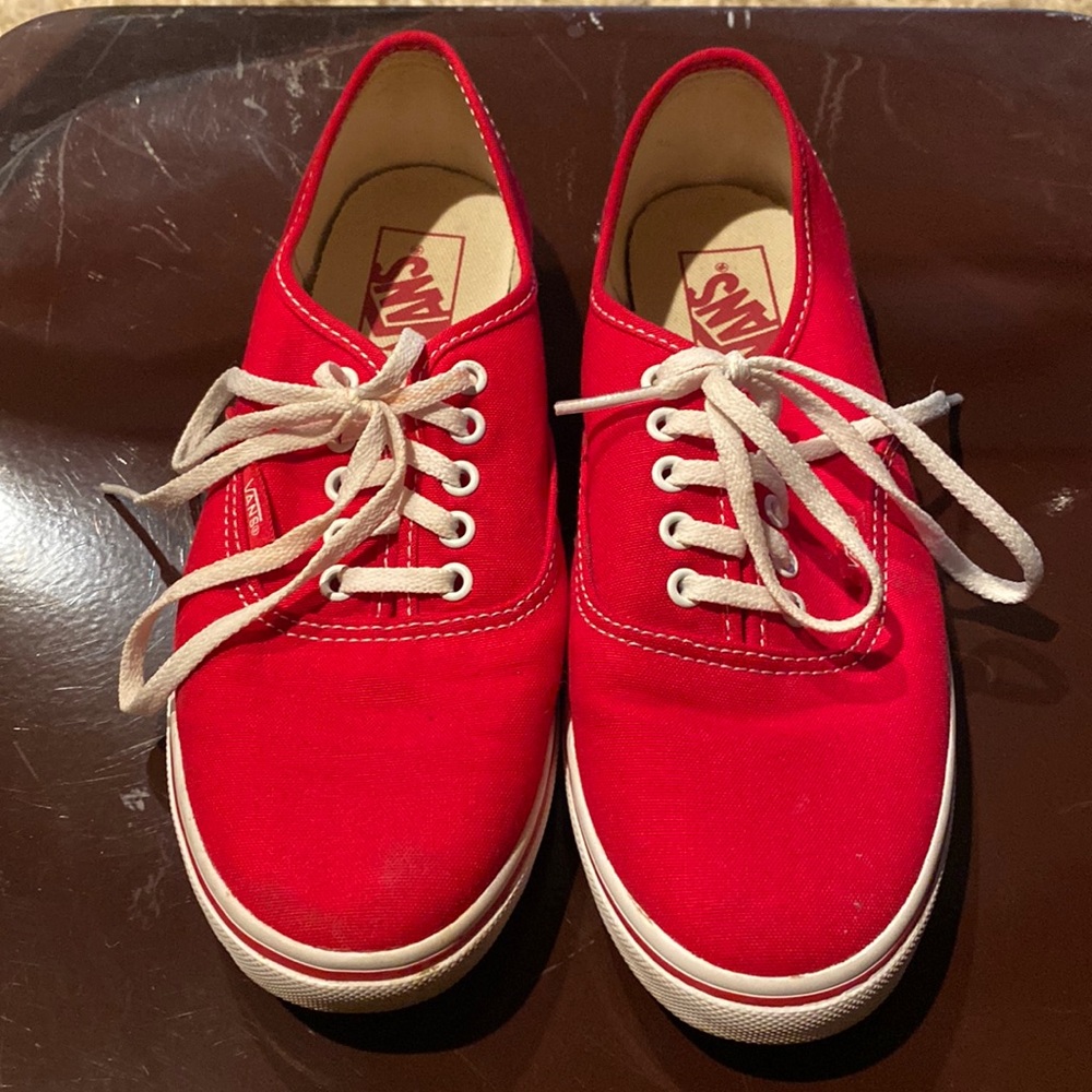 Red Vans Low Pro